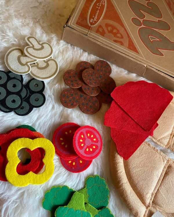Felt Play Food Pizza Set