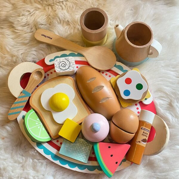 Wooden Breakfast Set