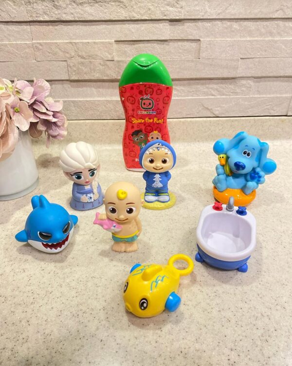 Sold Imported Bath Toys (Mixed) with Cocomelon Original Bubble Bath