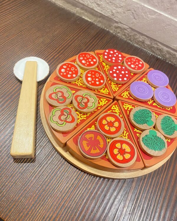 Kids Pretend Play Wooden Pizza