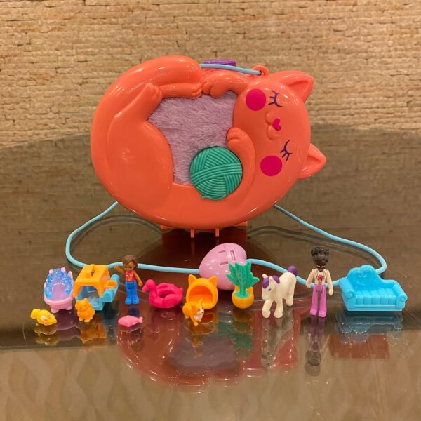 Polly Pocket Shani Cuddly Cat Purse