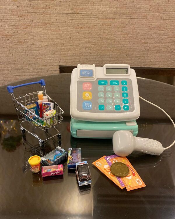 Price 2500/- Cash Register with Trolly of Mini Brands and Coles preloved