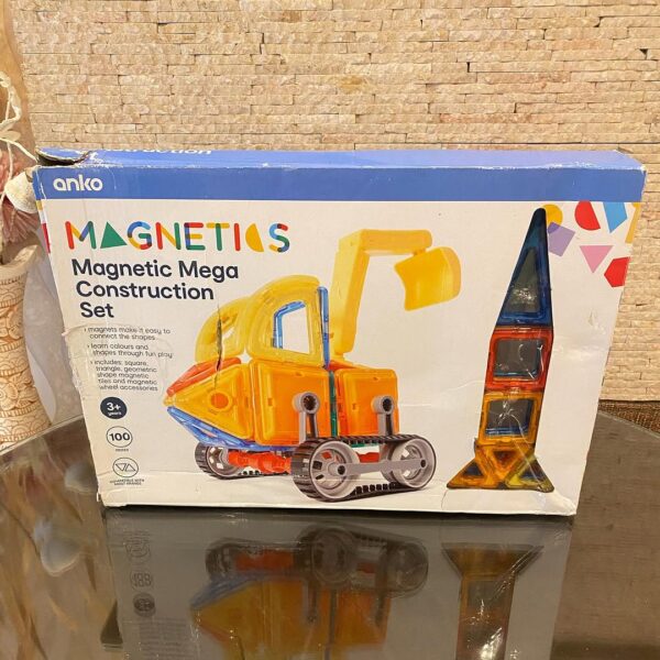 Magnetic Mega Construction 100 Piece Set - Anko