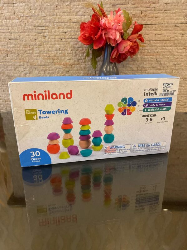 Miniland Stackable Wooden Set 30 Pieces