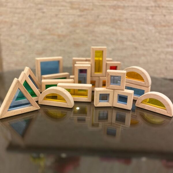 Wood Building Blocks Set